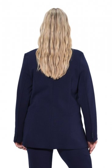 Ulla Popken 812754 Jerseyblazer i punto di roma Mørkeblå - Blazere - Blazere i plusstørrelser til kvinder