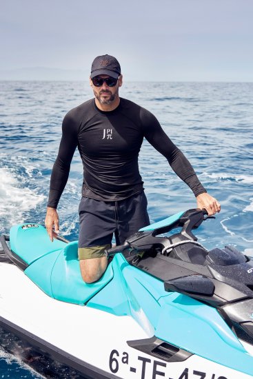 JP1880 Jay-Pi QuickDry Swim Shirt Black - Sportstøj & outdoor - Sportstøj i store størrelser til mænd