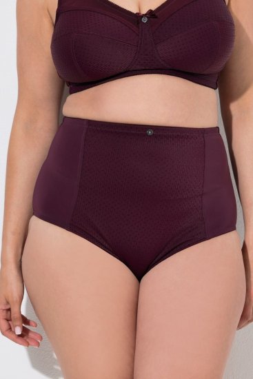 Ulla Popken 813137 Formende trusser med høj talje Vinrød - Shapewear - 