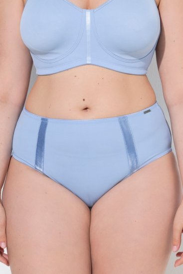 Ulla Popken 815268 Stribede trusser Lyseblå - Trusser - 