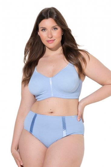 Ulla Popken 815268 Stribede trusser Lyseblå - Trusser - 