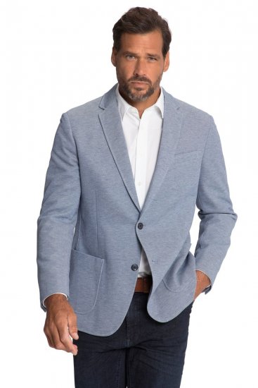 JP1880 815431 Blazer med let halvfor Havblå - Habitter og blazere - Habitter og jakkesæt i store størrelser