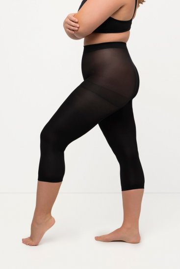 Ulla Popken 815580 3/4-strømpeleggings med gnavbeskyttelse 80 den Sort - Strømpebukser & strømper - 