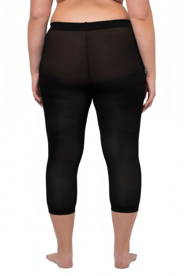 Ulla Popken 815580 3/4-strømpeleggings med gnavbeskyttelse 80 den Sort - Strømpebukser & strømper - 