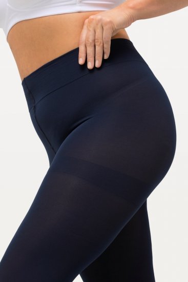 Ulla Popken 815580 3/4-strømpeleggings med gnavbeskyttelse 80 den Mørkeblå - Strømpebukser & strømper - 