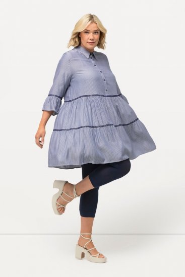 Ulla Popken 815580 3/4-strømpeleggings med gnavbeskyttelse 80 den Mørkeblå - Strømpebukser & strømper - 