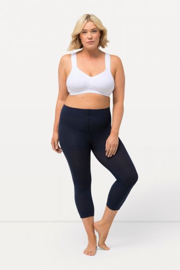 Ulla Popken 815580 3/4-strømpeleggings med gnavbeskyttelse 80 den Mørkeblå - Strømpebukser & strømper - 