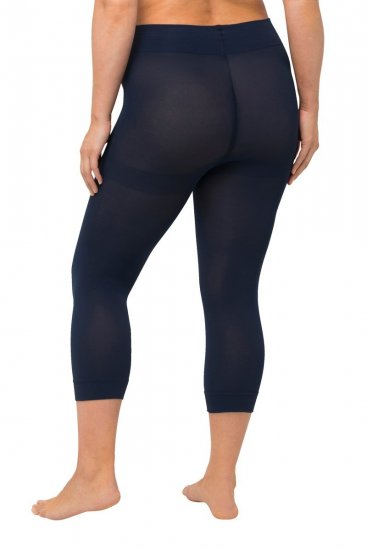 Ulla Popken 815580 3/4-strømpeleggings med gnavbeskyttelse 80 den Mørkeblå - Strømpebukser & strømper - 