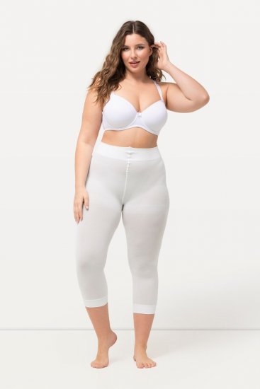 Ulla Popken 815580 3/4-strømpeleggings med gnavbeskyttelse 80 den Hvid - Strømpebukser & strømper - 