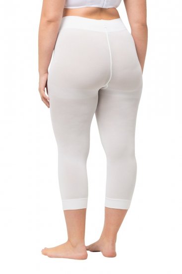 Ulla Popken 815580 3/4-strømpeleggings med gnavbeskyttelse 80 den Hvid - Strømpebukser & strømper - 