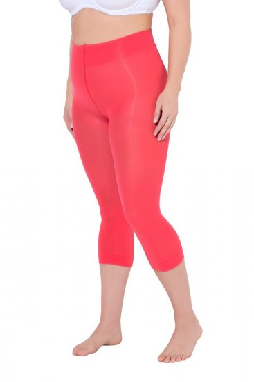 Ulla Popken 815580 3/4-strømpeleggings med gnavbeskyttelse 80 den Lys rød - Strømpebukser & strømper - 