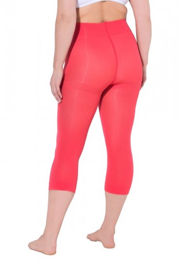 Ulla Popken 815580 3/4-strømpeleggings med gnavbeskyttelse 80 den Lys rød - Strømpebukser & strømper - 