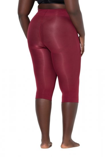 Ulla Popken 815580 3/4-strømpeleggings med gnavbeskyttelse 80 den Rød - Strømpebukser & strømper - 