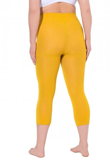 Ulla Popken 815580 3/4-strømpeleggings med gnavbeskyttelse 80 den Sennepsgul - Strømpebukser & strømper - 