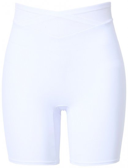 Ulla Popken 816440 Formende shorts med høj talje Hvid - Shapewear - 