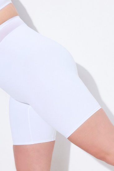 Ulla Popken 816440 Formende shorts med høj talje Hvid - Shapewear - 