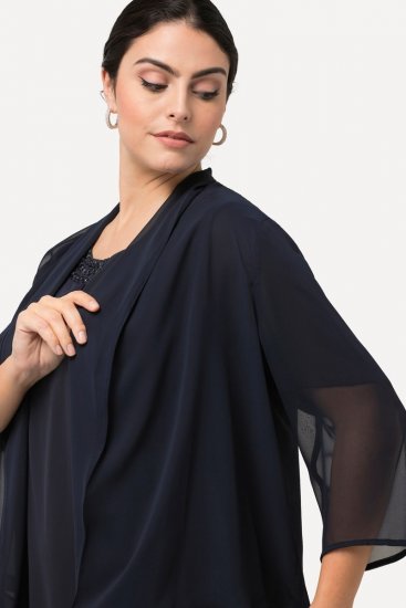 Ulla Popken 817211 Jakke Mørkeblå - Jakker - Dame jakker i store størrelser