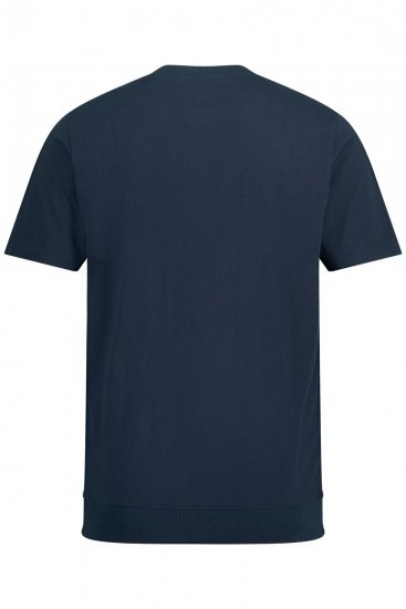 JP1880 818628 Henley-shirt med maveform Mørkeblå - T-shirts - T-shirts i store størrelser - 2XL-14XL