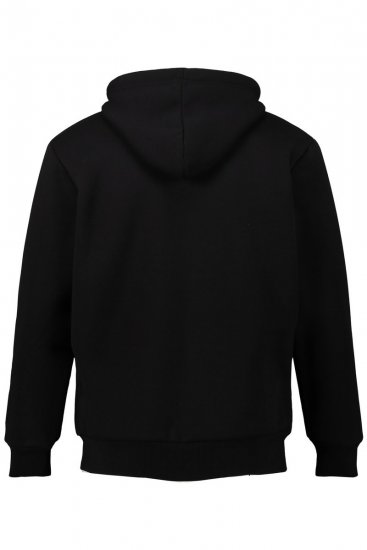 JP1880 820464 Hættejakke med teddyfor Sort - Trøjer og hættetrøjer - Trøjer og Hættetrøjer i store størrelser - 2XL-14XL
