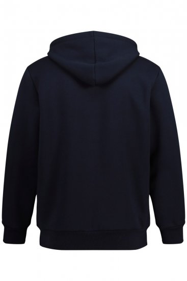 JP1880 820464 Hættejakke med teddyfor Mørkeblå - Trøjer og hættetrøjer - Trøjer og Hættetrøjer i store størrelser - 2XL-14XL