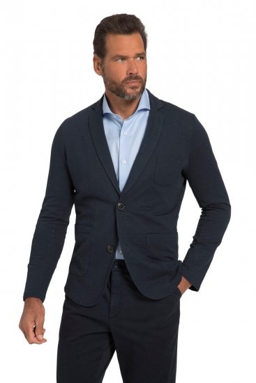 JP1880 820825 Sweatblazer Mørkeblå - Habitter og blazere - Habitter og jakkesæt i store størrelser