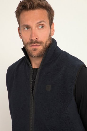 JP1880 Fleece Gilet Stomach Fit Navy - Jakker - Jakker i store størrelser, 2XL- 12XL