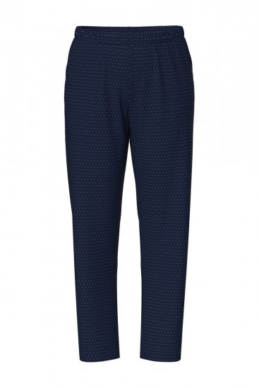 Ulla Popken 821244 Prikket pyjamas Mørkeblå - Pyjama/Loungewear - 