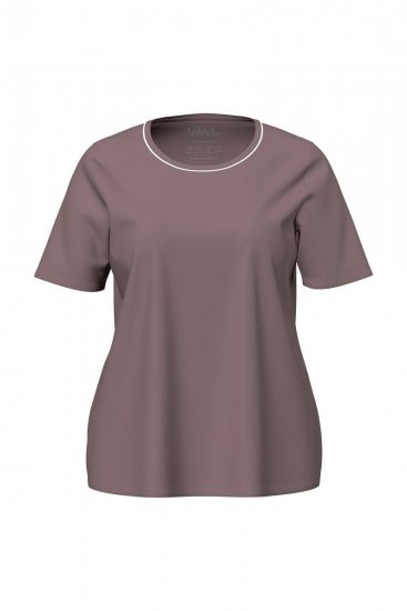 Ulla Popken 821244 Prikket pyjamas Brun - Pyjama/Loungewear - 