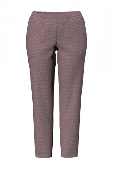 Ulla Popken 821244 Prikket pyjamas Brun - Pyjama/Loungewear - 