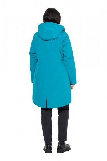 Ulla Popken 821495 Funktionsfrakke Turkis - Frakker - Frakker i store størrelser