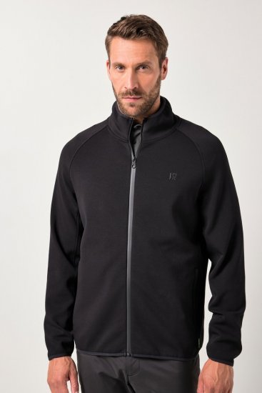 JAY-PI FLEXNAMIC® Golf Sweat Jacket with Zipper Black - Sportstøj & outdoor - Sportstøj i store størrelser til mænd