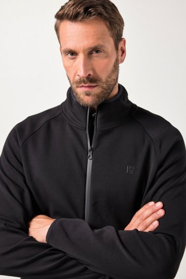 JAY-PI FLEXNAMIC® Golf Sweat Jacket with Zipper Black - Sportstøj & outdoor - Sportstøj i store størrelser til mænd