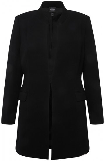 Ulla Popken 823318 Blazer med høj krave Sort - Blazere - Blazere i plusstørrelser til kvinder