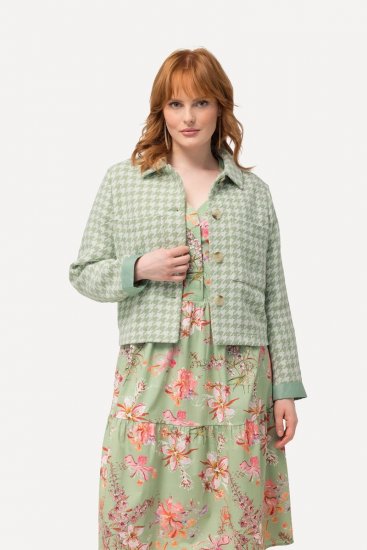 Ulla Popken 823536 Jakke Hvid - Jakker - Dame jakker i store størrelser