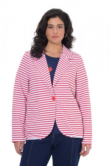 Ulla Popken 824355 Jerseyblazer Koral - Blazere - Blazere i plusstørrelser til kvinder
