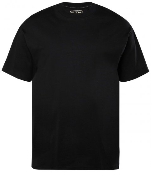STHUGE 824720 Oversize T-shirt Sort - T-shirts - T-shirts i store størrelser - 2XL-14XL