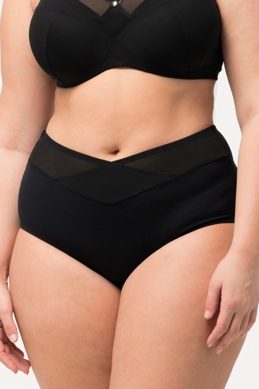 Ulla Popken 825676 Formende trusser med høj talje Sort - Shapewear - 