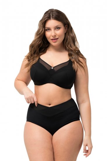 Ulla Popken 825676 Formende trusser med høj talje Sort - Shapewear - 