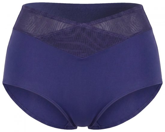Ulla Popken 825676 Formende trusser med høj talje Kongeblå - Shapewear - 