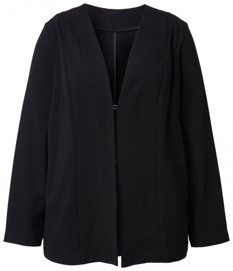 Ulla Popken 825828 Jakke Sort - Jakker - Dame jakker i store størrelser