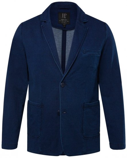 JP1880 826175 Sweatblazer i vintagelook Mørkeblå - Habitter og blazere - Habitter og jakkesæt i store størrelser