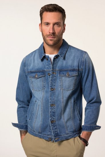 JP1880 826234 Denimjakke med brystlommer Denimblå - Jakker - Jakker i store størrelser, 2XL- 12XL