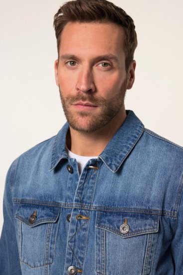 JP1880 826234 Denimjakke med brystlommer Denimblå - Jakker - Jakker i store størrelser, 2XL- 12XL