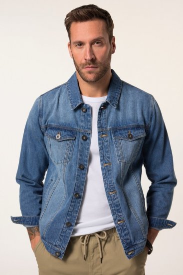 JP1880 826234 Denimjakke med brystlommer Denimblå - Jakker - Jakker i store størrelser, 2XL- 12XL