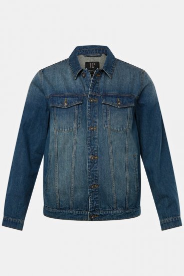 JP1880 826234 Denimjakke med brystlommer Indigoblå - Jakker - Jakker i store størrelser, 2XL- 12XL