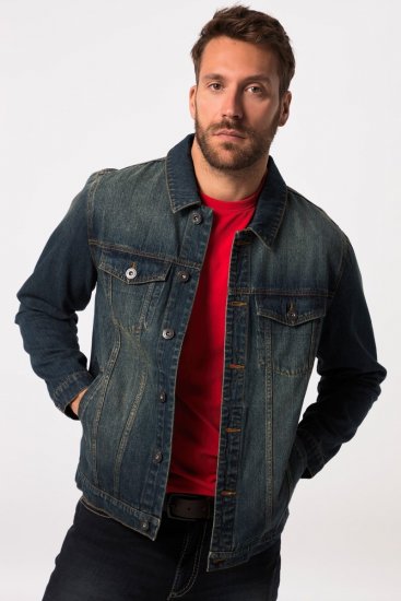 JP1880 Denim Jacket Dark Blue Denim - Jakker - Jakker i store størrelser, 2XL- 12XL