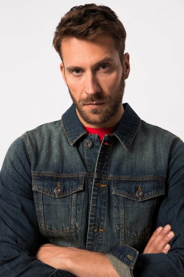 JP1880 Denim Jacket Dark Blue Denim - Jakker - Jakker i store størrelser, 2XL- 12XL