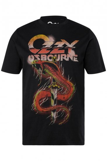 JP1880 Ozzy Osbourne Graphic Band T-Shirt Black - T-shirts - T-shirts i store størrelser - 2XL-14XL