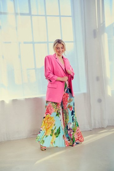 Ulla Popken 826487 Oversize blazer Rosa - Blazere - Blazere i plusstørrelser til kvinder
