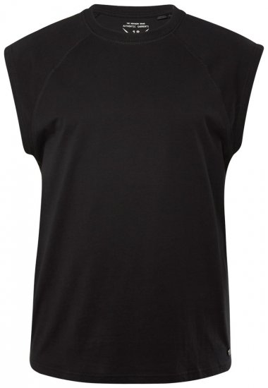 JP1880 826660 Tanktop med sænket skulder Sort - T-shirts - T-shirts i store størrelser - 2XL-14XL